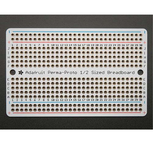 고급형 브레드보드 PCB 420핀 (Adafruit Perma-Proto Half-sized Breadboard PCB - Single)